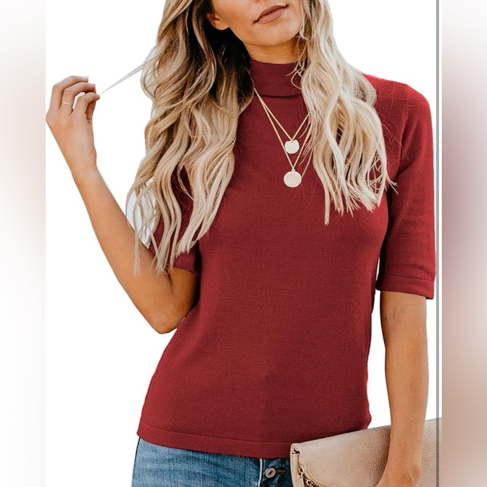 Elegant Red Women's Top